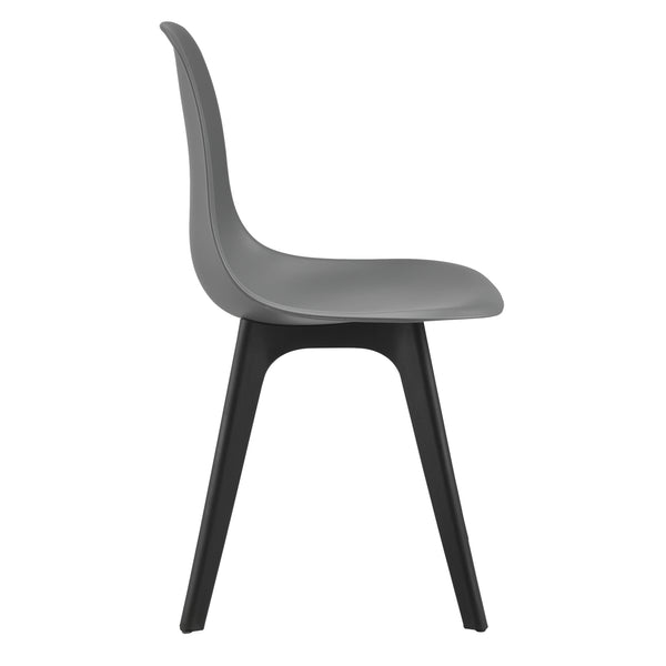 [en.casa] Set de 2 Chaises Design Chaise de Cuisine Chaise de Salle à Manger Plastique 83 x 54 x 48 cm