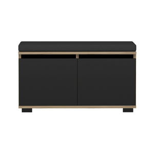 Banc à chaussures Brande avec 2 portes à 4 niveaux 42 x 80 x 35 cm [en.casa]
