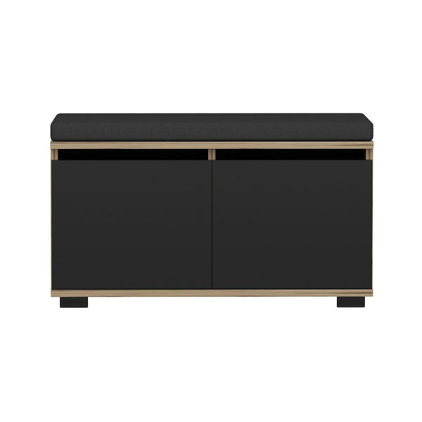 Banc à chaussures Brande avec 2 portes à 4 niveaux 42 x 80 x 35 cm [en.casa]