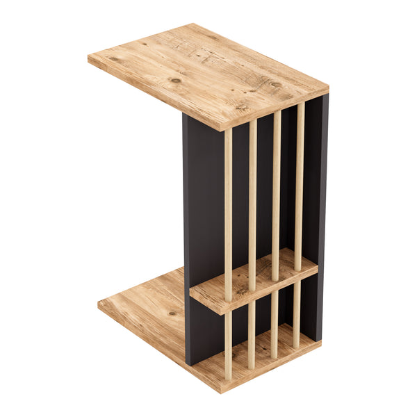 Table d'appoint Siikainen panneau de particules bois plastique 44 x 29 x 65 cm [en.casa]