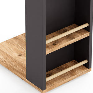 Table d'appoint Siikainen pour ordinateur portable 44 x 29 x 65 cm [en.casa]