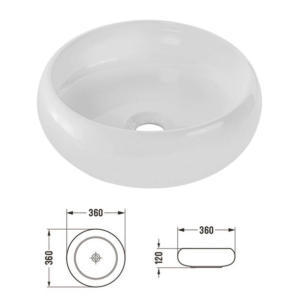Set Pensile Newport da Bagno con Mobile a Colonna Mobile Sottolavabo e Lavabo in Ceramica [en.casa]