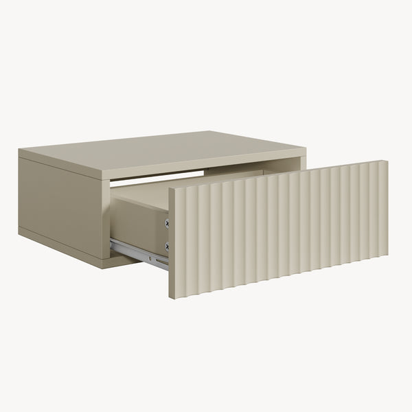 Set di 2 Comodini Sospesi Nand Mobili Notte da Parete con Cassetto [en.casa]