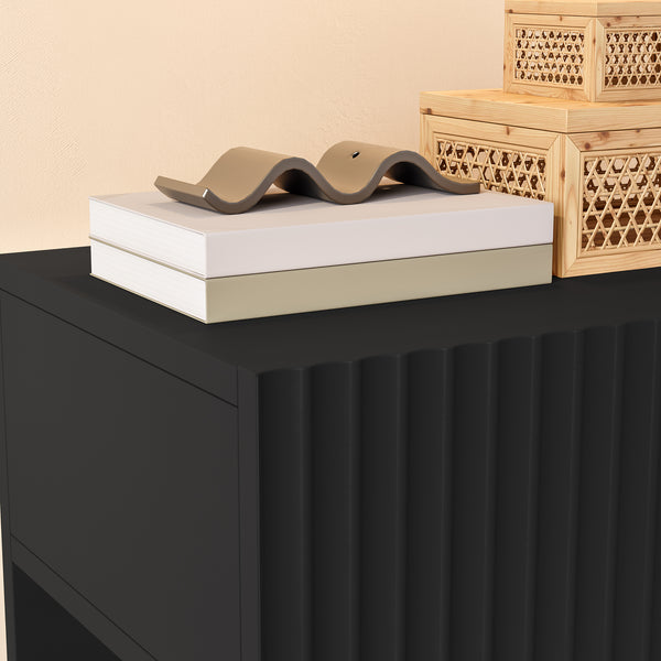 Set di 2 Comodini Sospesi Nand Mobili Notte da Parete con Cassetto [en.casa]