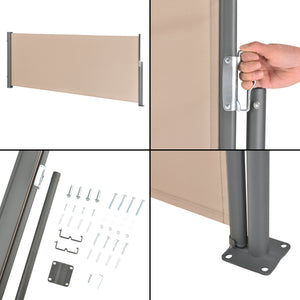 Seitenmarkise Mulhacén in versch. Farben und Größen, Sichtschutz pro.tec