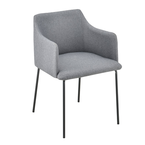 Polstersessel mit Armlene Textil Grau en.casa