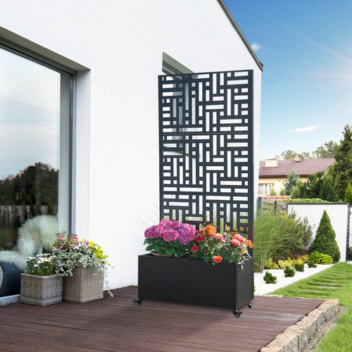 Jardinière brise-vue Bernalda acier casa.pro