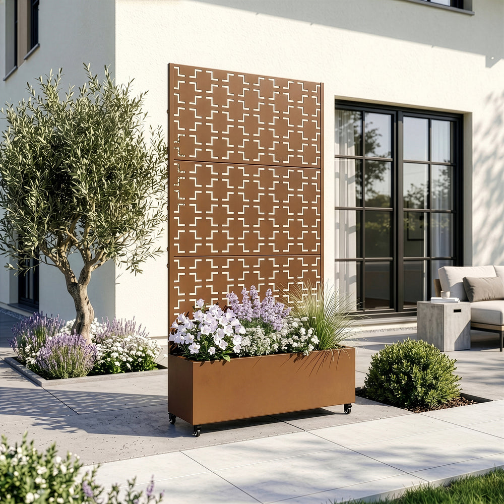 Trennwand Aaskis mit Blumenkasten [casa.pro]