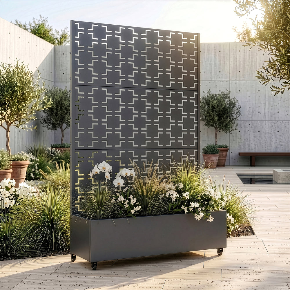 Trennwand Aaskis mit Blumenkasten [casa.pro]