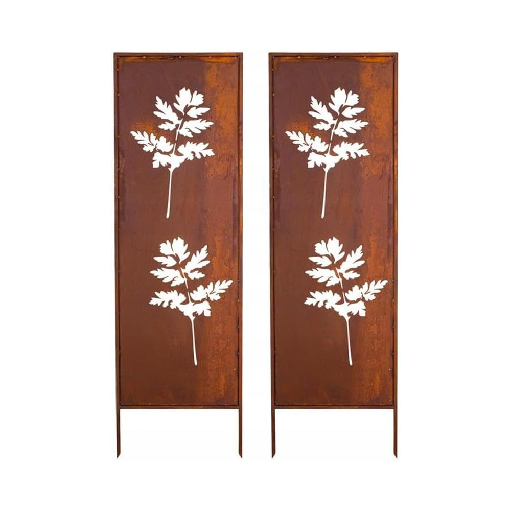 Gartenstecker Irsina 2er Set 160x50 cm Cortenstahl Edelrost [casa.pro]