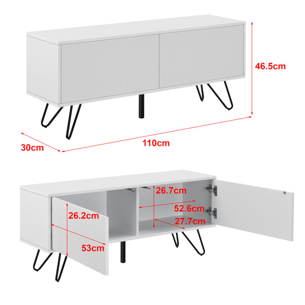 Sideboard Bollebygd 46,5x110x30cm in verschiedenen Farben en.casa