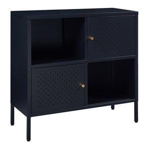 Credenza Comò Janakkala in Acciaio Nero [en.casa]