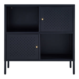 Credenza Comò Janakkala in Acciaio Nero [en.casa]