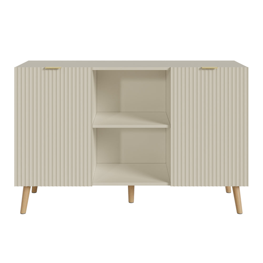 Credenza Nand Madia con Ante Scanalate 120x40x76 cm [en.casa] 
