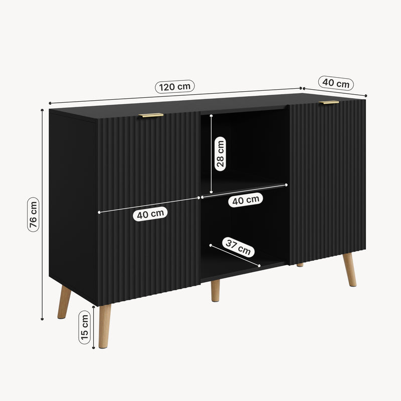 Croquis coté Buffet Nand [en.casa]