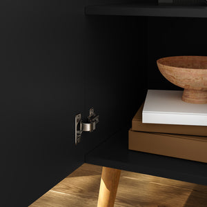 Credenza Nand Madia con Ante Scanalate 120x40x76 cm [en.casa] 