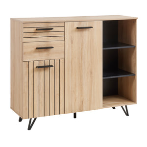 Buffet Noppen effet chêne [en.casa] 