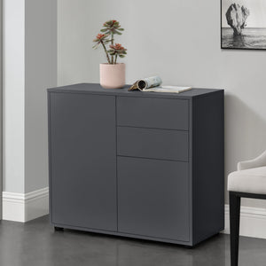 Comò Paarl con 2 Ante e 2 Cassetti 74x79x36 cm [en.casa] 