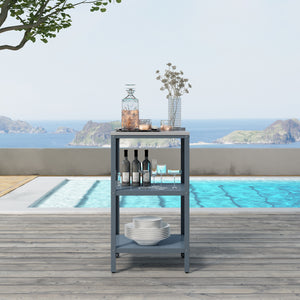 Outdoor Standregal Bolognano 92x50x50 cm [casa.pro]