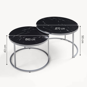 Couchtischset Skagen im 2er Set in versch. Farben [en.casa]