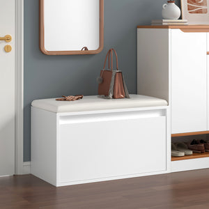 Banc à Chaussures Degerfors avec Tiroir 80x39x45 cm différentes couleurs [en.casa]