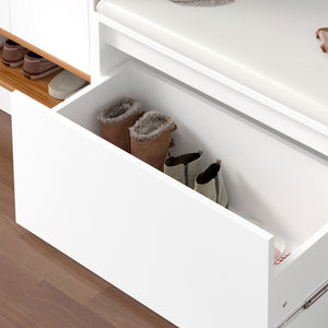 Banc à Chaussures Degerfors avec Tiroir 80x39x45 cm différentes couleurs [en.casa]