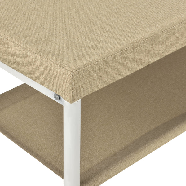 Panca con ripiano porta scarpe Rjukan Beige pro.tec