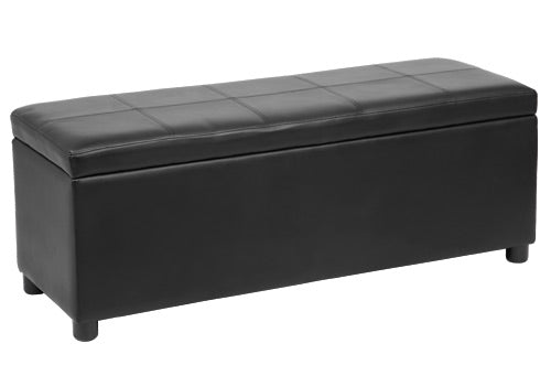 Sitztruhe Bukit 118x37x43 cm Kunstleder [en.casa]