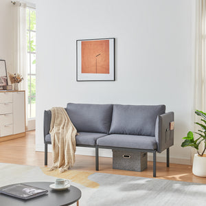 Canapé 2 places Kamar 69 x 158 x 63 cm [en.casa] 