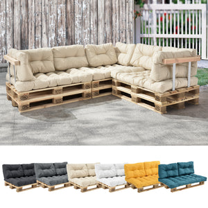 Coussin de palette Comfy en différentes couleurs en.casa - premiumXL