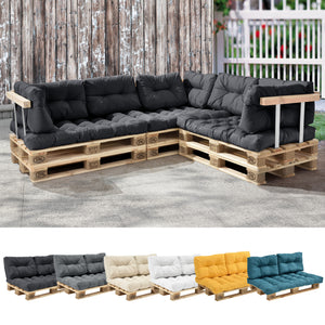 Coussin de palette Comfy en différentes couleurs en.casa - premiumXL