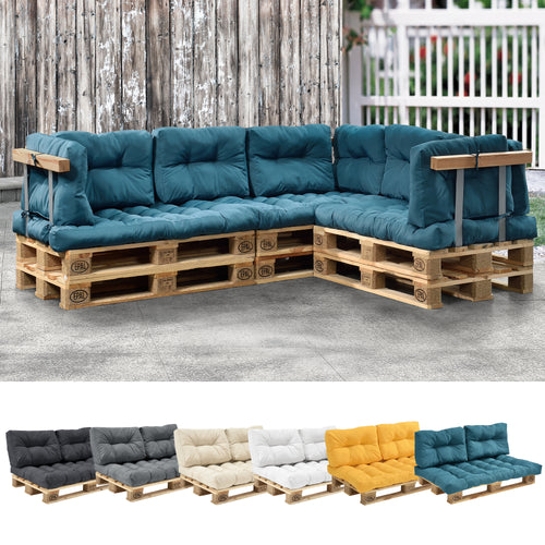 Coussin de palette Comfy en différentes couleurs en.casa - premiumXL
