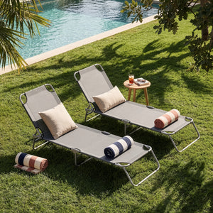 Sonnenliege Carcao 2er Set [casa.pro]