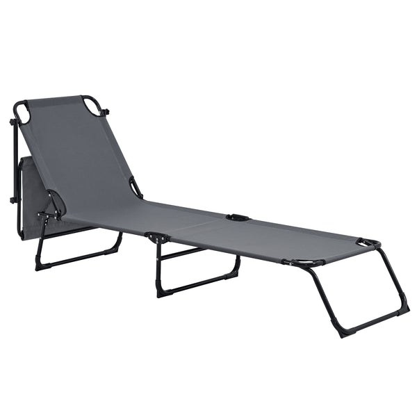 Sonnenliege Lomeda klappbar mit Dach in versch. Farben [casa.pro]