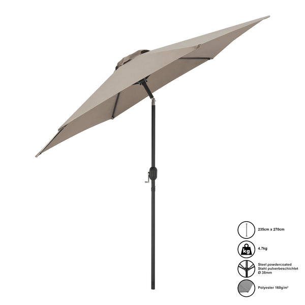 Parasol Altino hexagonal polyester 270 x 235 [casa.pro]