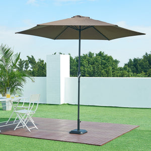 Pied de parasol Biccari avec adaptateurs 33 37 41 48 mm béton noir casa.pro