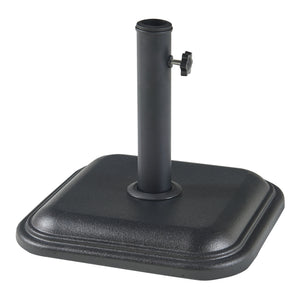 Pied de parasol Biccari avec adaptateurs 33 37 41 48 mm béton noir casa.pro