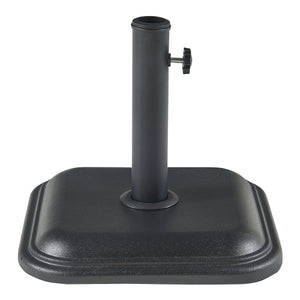 Pied de parasol Biccari avec adaptateurs 33 37 41 48 mm béton noir casa.pro