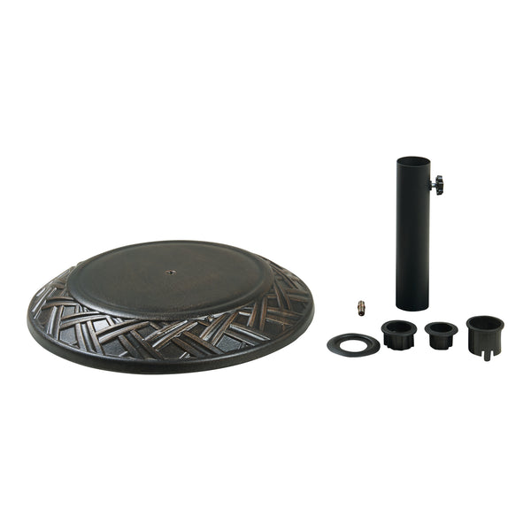 Pied de parasol Bisegna avec adaptateurs 34 39 49 55 mm casa.pro