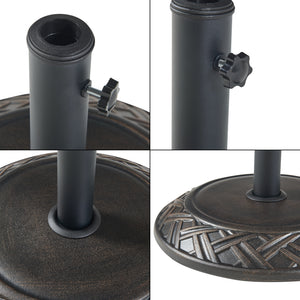 Pied de parasol Bisegna avec adaptateurs 34 39 49 55 mm casa.pro