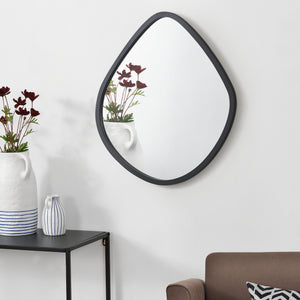 Wandspiegel Galatone schwarz, matt 64x60cm [en.casa] - premiumXL