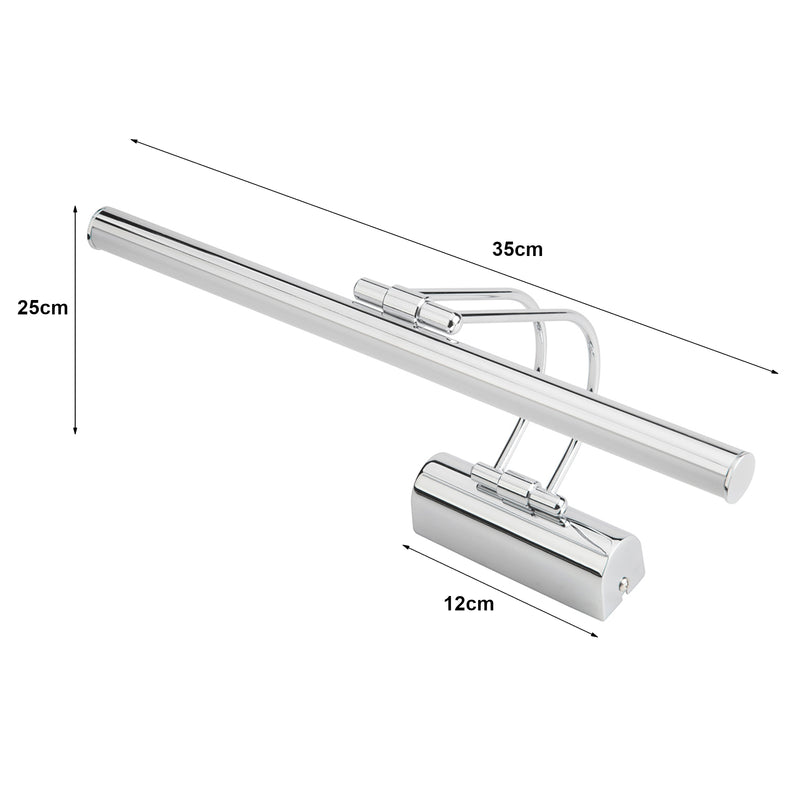 Croquis coté Applique murale Hartlepool en métal 32 LED [lux.pro]