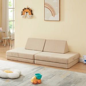 Divano Componibile per Bambini Norhulta Set Modulare Imbottito [en.casa] 