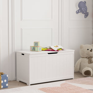 Coffre à jouets Podek 80x40x44,5 cm blanc [en.casa] - premiumXL