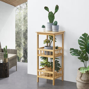 Étagère Pyhäjärvi bambou 79x33x33 cm naturel [en.casa] - premiumXL