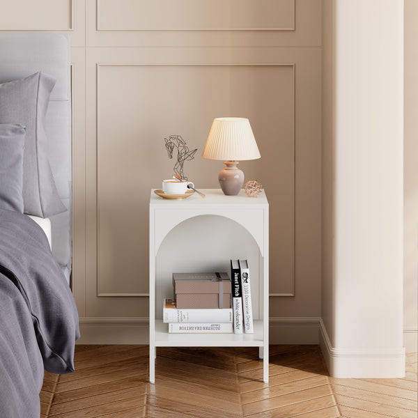 Mobile da Terra con Scomparti Aperti Arcuati Scaffale a Ripiani Mobile Espositore - Vari Colori e Misure [en.casa] 