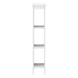 Scaffale a 3 Ripiani 80 x 17 x 17 cm Mobiletto Basso da Bagno Portaoggetti per Ingresso/Corridoio/Sala - Vari Colori