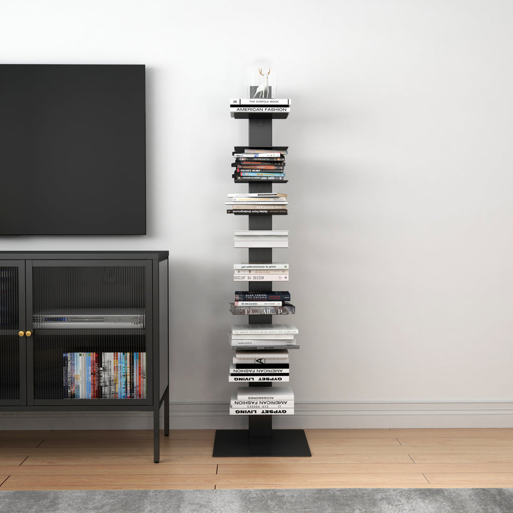 Libreria a Schienale Eksjö Scaffale a 10 Ripiani 150 x 39 x 39 cm Acciaio [en.casa]