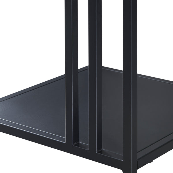 Scaffale Basso Kumlinge in Acciaio a 3 Ripiani Quadrati 80 x 35 x 35 cm - Vari Colori [en.casa] 
