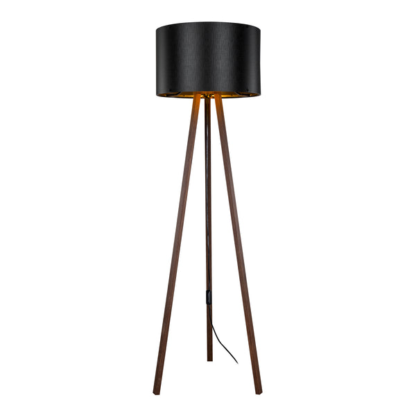 Lampadaire Keynes trépied hauteur 136 cm E27 [lux.pro]